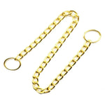 Cão corrente de ouro cubana link cão metal deslizamento colar cão estrangulamento colar filhote de cachorro metal p deslizamento corrente pet treinamento andando gargantilha