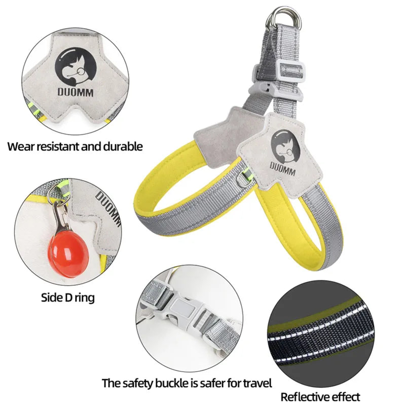 Arnês para cães estilo sela, para cães pequenos e grandes, cinta peitoral reflexiva, cachorros, gatos, colete, yorks, chihuahua, suprimentos para caminhada