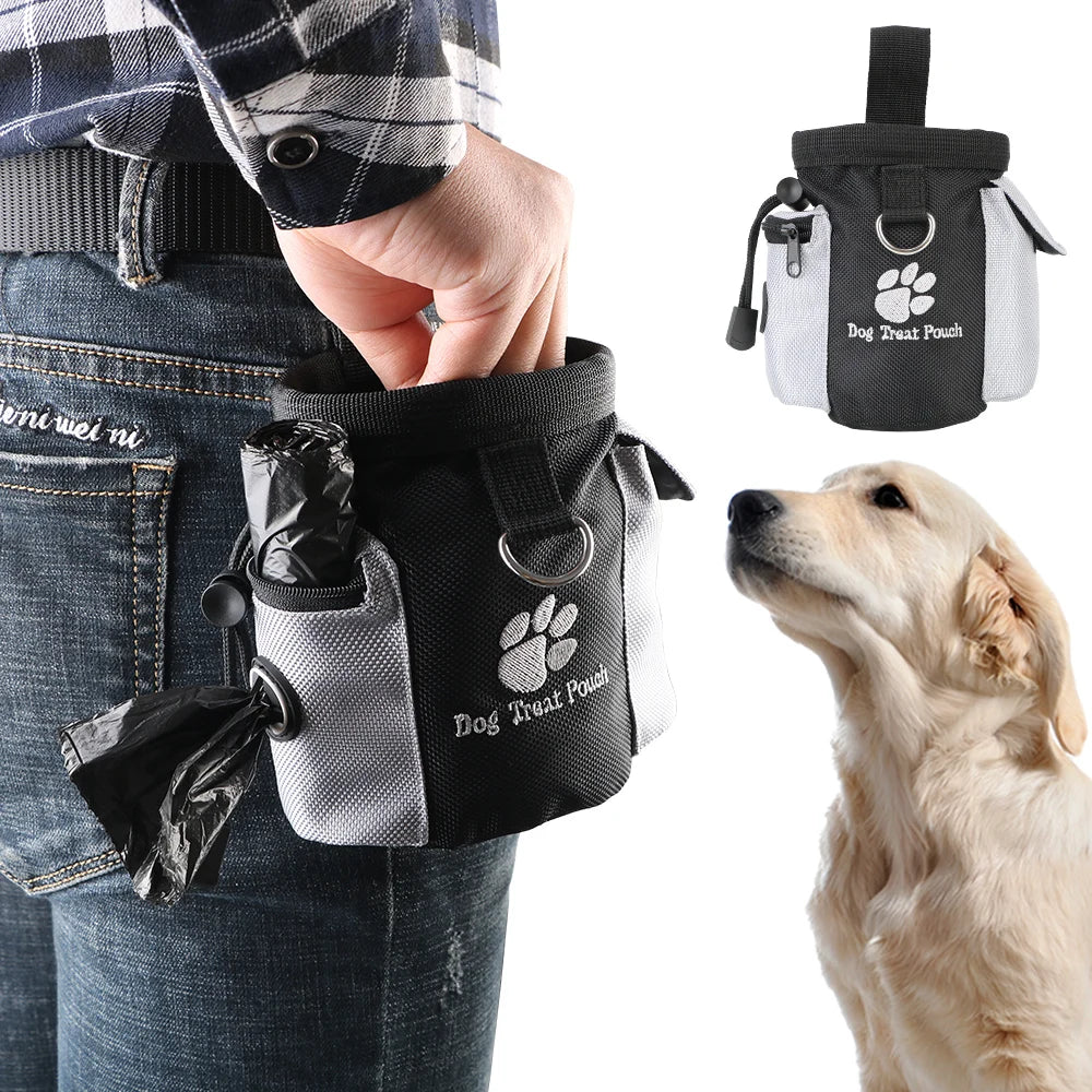 Cão Tratar Bolsa Cordão Carrega Brinquedos Pet Poop Bag Bolsa de Alimentos Para Animais de Estimação Hands Free Training Cintura Saco do animal de Estimação Do Produto