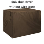 Canil do cão de estimação capa 210d oxford dustproof impermeável durável gaiola do cão capa poeira ao ar livre dobrável universal gaiola do cão acessório