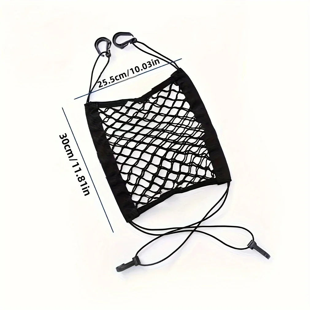 1pc pet veículo isolamento net pet cão capa de assento de carro portátil on-board rede protetora carro pet rede de segurança preto