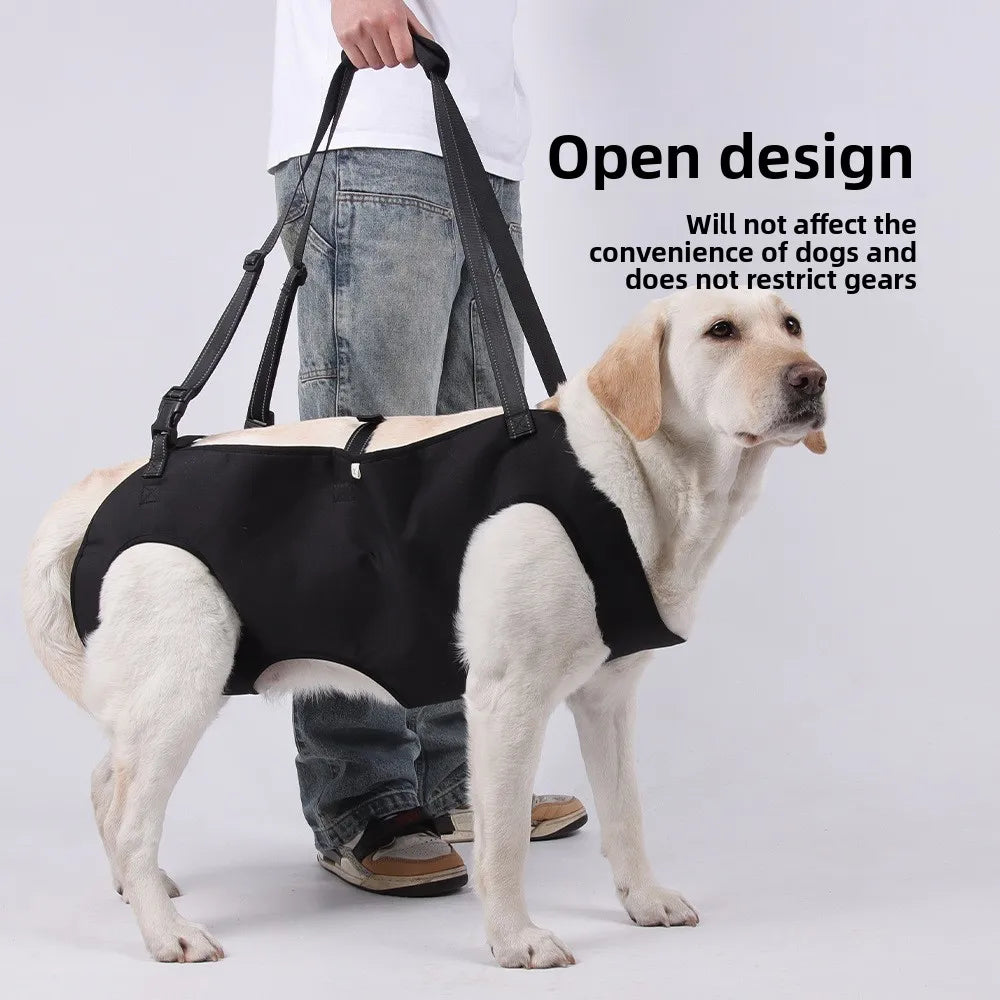 Suporte corporal ajustável para cães, arnês de elevação para cães idosos feridos, auxiliar de reabilitação, colchas para animais de estimação com deficiência