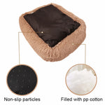 Cama retangular de pelúcia para cachorro, tapete quente de inverno, pequeno, médio e grande, para animais de estimação, canil, filhote de cachorro, sofacama, almofada para gato, animais de estimação, acessórios para sofá