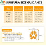 Botas de chuva para cães ATUBAN com lã quente, sapatos para cães médios e grandes à prova d'água e antiderrapantes com tiras reflexivas e sola robusta