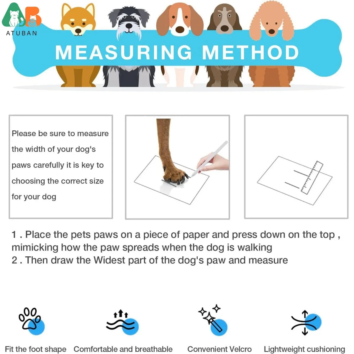 Sapatos para cães, botas respiráveis de malha para caminhadas, corrida, caminhadas, botas macias e antiderrapantes com sola de borracha robusta, alças ajustáveis