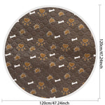 Biai círculo novo tapete antiderrapante para animais de estimação à prova dwaterproof água cão xixi almofada respirável gato esteira lavável pet fralda almofada alta absorvente pet esteira