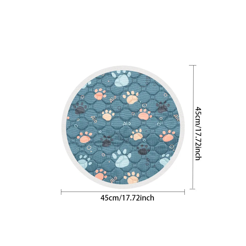 Biai círculo novo tapete antiderrapante para animais de estimação à prova dwaterproof água cão xixi almofada respirável gato esteira lavável pet fralda almofada alta absorvente pet esteira