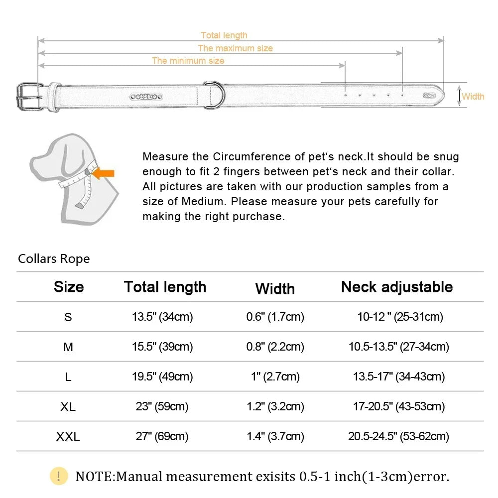 Etiquetas de identificação com nome personalizado, coleiras para cães com nome de texto personalizado, coleira de couro para cães pequenos, médios e grandes, pitbull, buldogue, beagle
