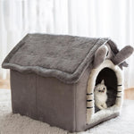 Casa interna quente para cães, cama macia para animais de estimação, tenda, canil, cama para gatos com almofada removível, adequada para animais de estimação pequenos, médios e grandes