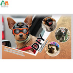 Óculos de Sol e Capacete Atuban para Cães, Proteção UV, Chapéu Sport, Windproof, Snowproof, Pet Riding, Cães Grandes