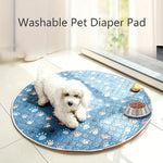 Biai círculo novo tapete antiderrapante para animais de estimação à prova dwaterproof água cão xixi almofada respirável gato esteira lavável pet fralda almofada alta absorvente pet esteira
