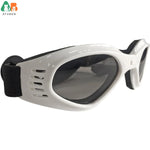 ATUBAN Óculos de sol para cães pequenos, à prova d'água, à prova de vento, proteção UV, óculos de sol para animais de estimação, cachorrinho, gato (branco