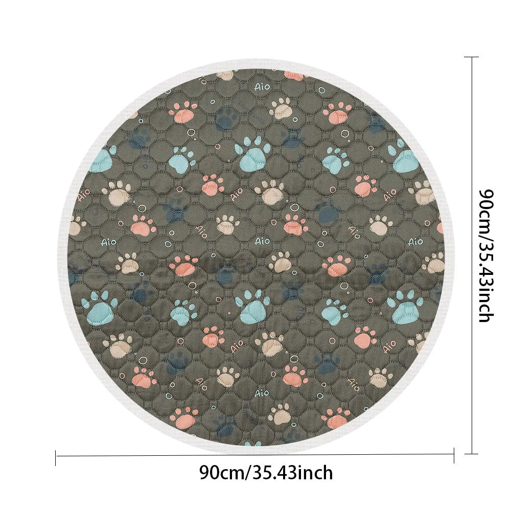 Biai círculo novo tapete antiderrapante para animais de estimação à prova dwaterproof água cão xixi almofada respirável gato esteira lavável pet fralda almofada alta absorvente pet esteira
