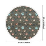 Biai círculo novo tapete antiderrapante para animais de estimação à prova dwaterproof água cão xixi almofada respirável gato esteira lavável pet fralda almofada alta absorvente pet esteira