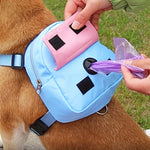 Mochila para animais de estimação, à prova d'água, para cães, filhote de cachorro, com coleira, viagem ao ar livre, lanches, buldogue francês, acessórios para cães