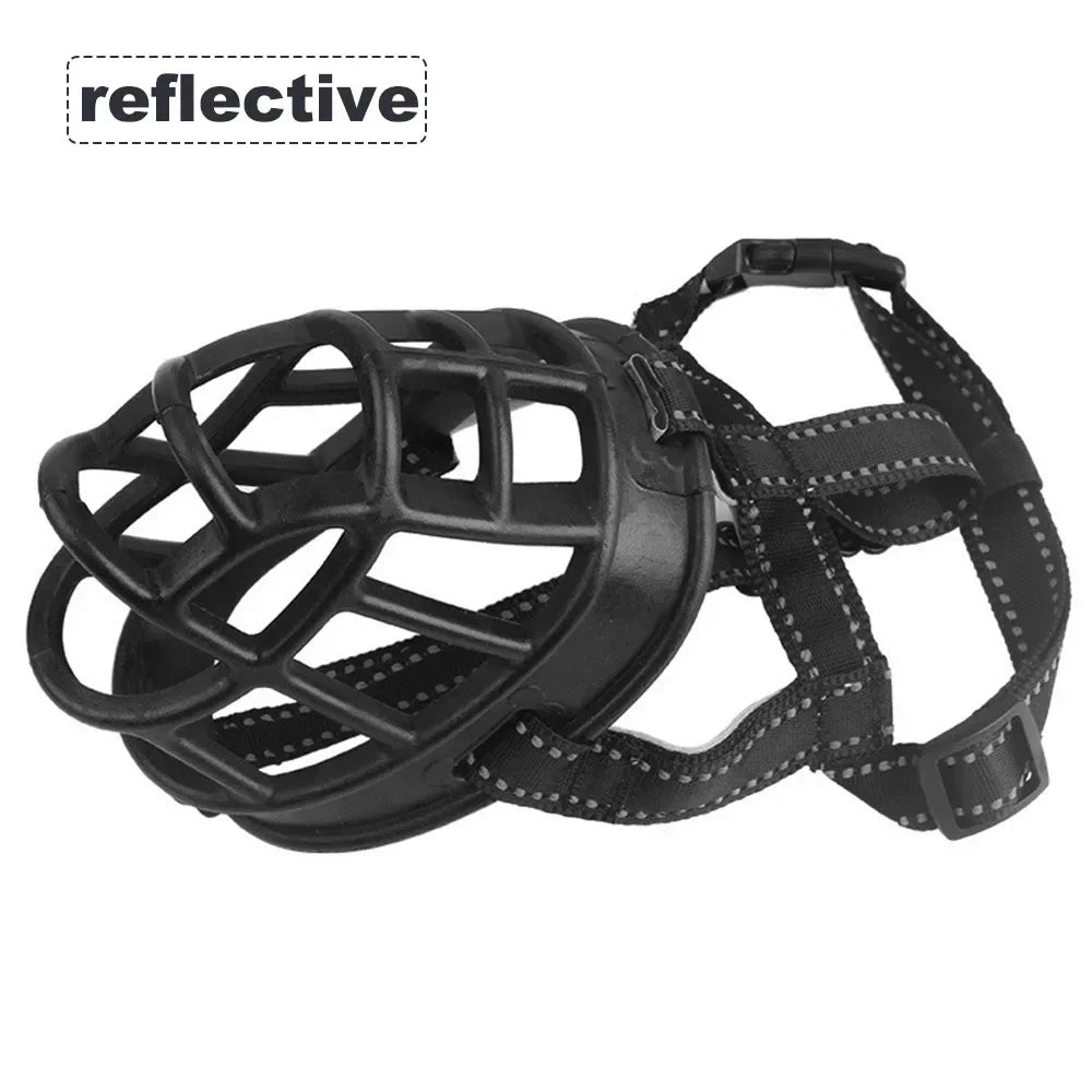 Focinho de silicone macio para cachorro, cesta respirável, focinhos para cães pequenos, médios, grandes e x-grandes, cachorrinho, evita latidos, capa de boca para cachorro