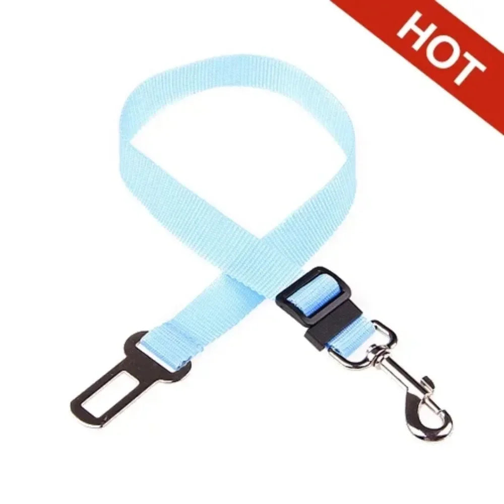 Cinto de segurança para carro e gato, acessórios para cães, arnês ajustável, trela de chumbo, clipe de viagem pequeno e médio, coleira para cachorro, itens para animais de estimação