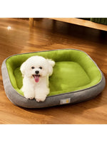 Cama de cachorro lavável removível para todas as estações para cães pequenos/médio - Tapete térmico de inverno para sofá para animais de estimação com capa removível