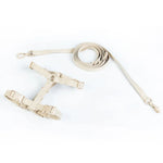 Conjunto de coleira para animais de estimação, série macaron, cabeça dupla, ajustável, colete para cães pequenos e médios, moda para animais de estimação