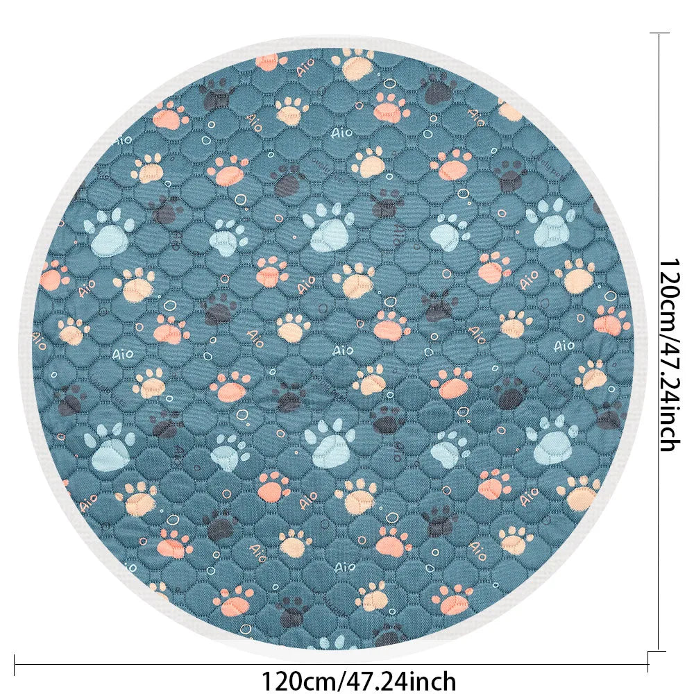 Biai círculo novo tapete antiderrapante para animais de estimação à prova dwaterproof água cão xixi almofada respirável gato esteira lavável pet fralda almofada alta absorvente pet esteira