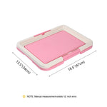 Vaso sanitário portátil para treinamento de cães, vaso sanitário para animais de estimação, para cães pequenos, gatos, caixa de areia, suporte para almofada de cachorro, bandeja, suprimentos para animais de estimação