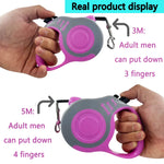 Trela automática retrátil do cão, 3m, 5m, durável, extensão do chumbo do gato, filhote de cachorro, andando, correndo, roleta, produtos pet