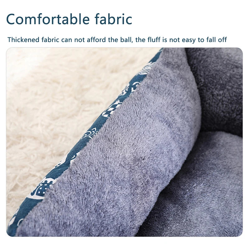 Cama grande para cães, cama quente para gatos, sofá, casa para cães, tapete grosso, cesta respirável para suprimentos para cães