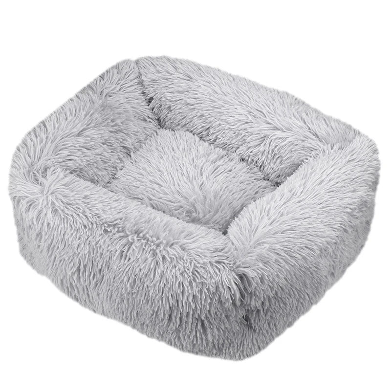 Cama retangular de pelúcia para cachorro, tapete quente de inverno, pequeno, médio e grande, para animais de estimação, canil, filhote de cachorro, sofacama, almofada para gato, animais de estimação, acessórios para sofá