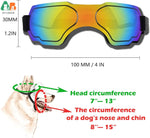 Óculos de sol para cães pequenos, óculos para cães com alça ajustável, proteção UV, à prova de vento, óculos de sol para cachorros, adequados para cães e animais de estimação