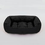 Cama para cão gato animal de estimação quadrado casil de pelúcia médio pequeno cão sofá cama almofada pet calmante cama do cão casa suprimentos para animais de estimação acessórios