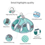 Conjunto de coleira para cães pequenos, coleira ajustável para cachorros e gatos, buldogue francês, chihuahua, pug, caminhada ao ar livre