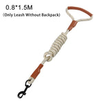 Mochila para animais de estimação, à prova d'água, para cães, filhote de cachorro, com coleira, viagem ao ar livre, lanches, buldogue francês, acessórios para cães