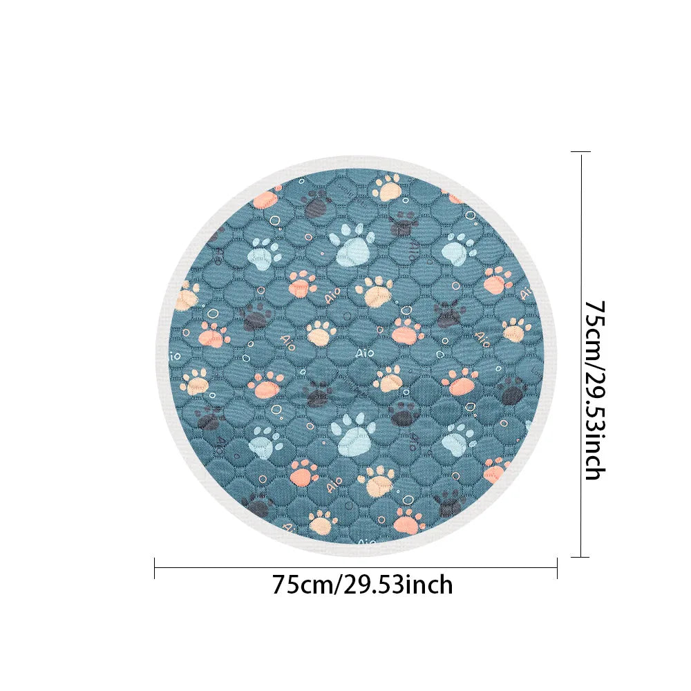 Biai círculo novo tapete antiderrapante para animais de estimação à prova dwaterproof água cão xixi almofada respirável gato esteira lavável pet fralda almofada alta absorvente pet esteira