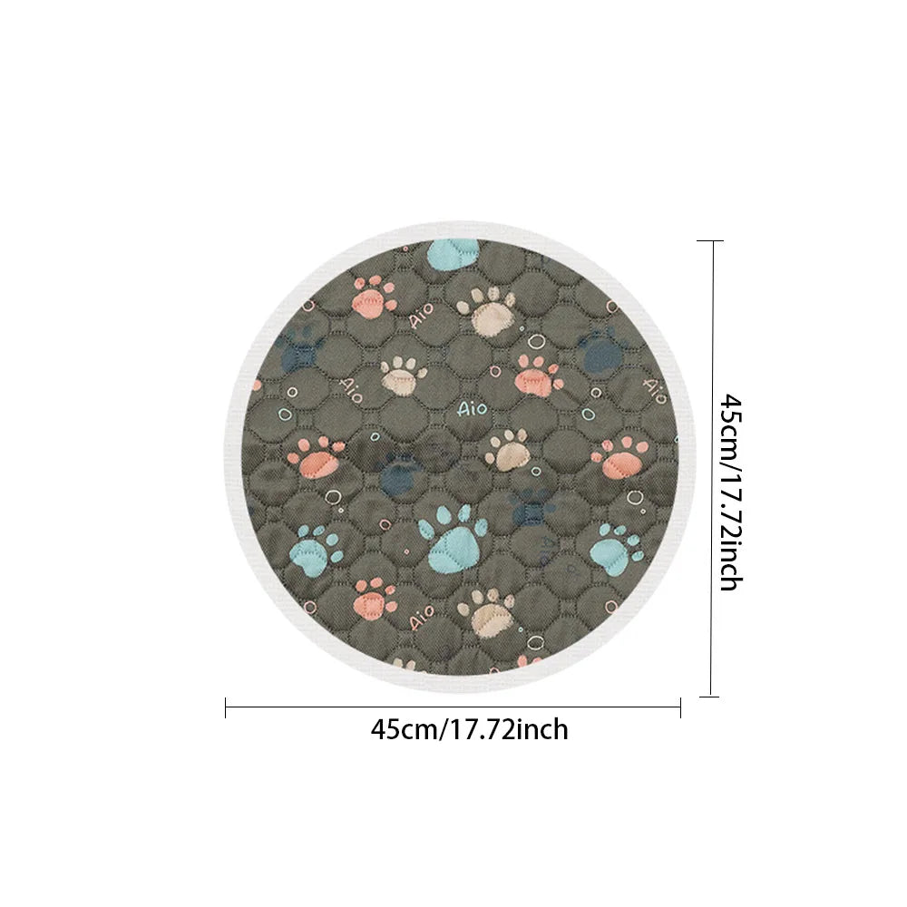 Biai círculo novo tapete antiderrapante para animais de estimação à prova dwaterproof água cão xixi almofada respirável gato esteira lavável pet fralda almofada alta absorvente pet esteira