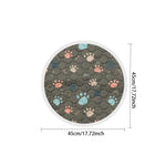 Biai círculo novo tapete antiderrapante para animais de estimação à prova dwaterproof água cão xixi almofada respirável gato esteira lavável pet fralda almofada alta absorvente pet esteira