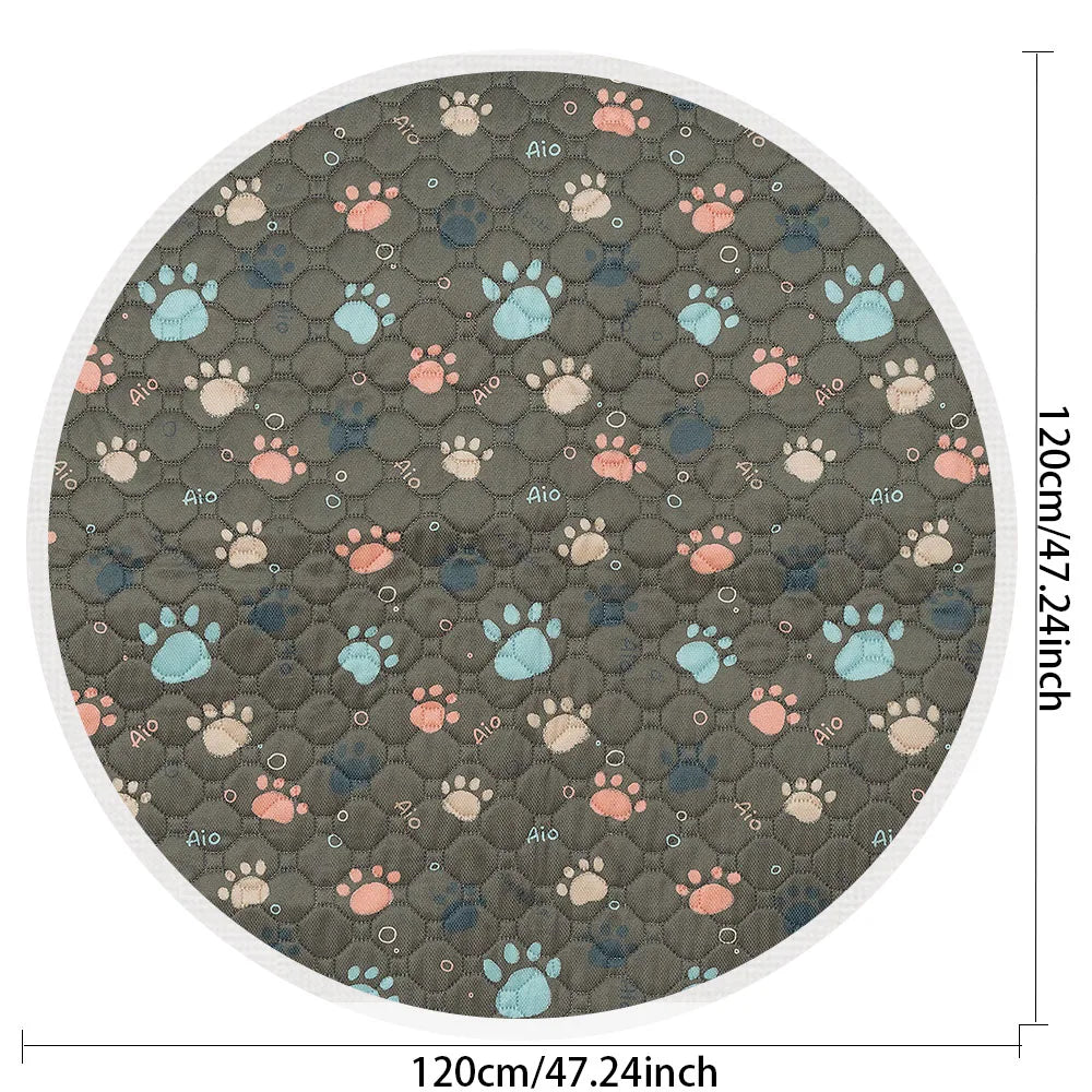 Biai círculo novo tapete antiderrapante para animais de estimação à prova dwaterproof água cão xixi almofada respirável gato esteira lavável pet fralda almofada alta absorvente pet esteira