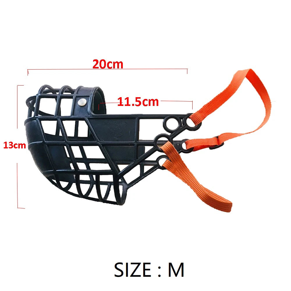 Focinho de cachorro ajustável máscara de plástico anti-diga mordida boca capa galgo gree whippet cesta focas suprimentos para animais de estimação com s/m/l