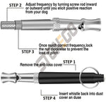 JJYY Apito dissuasor ultrassônico para treinamento de cães, apito para parar de latir, controle de latidos para treinamento de cães, apito dissuasor