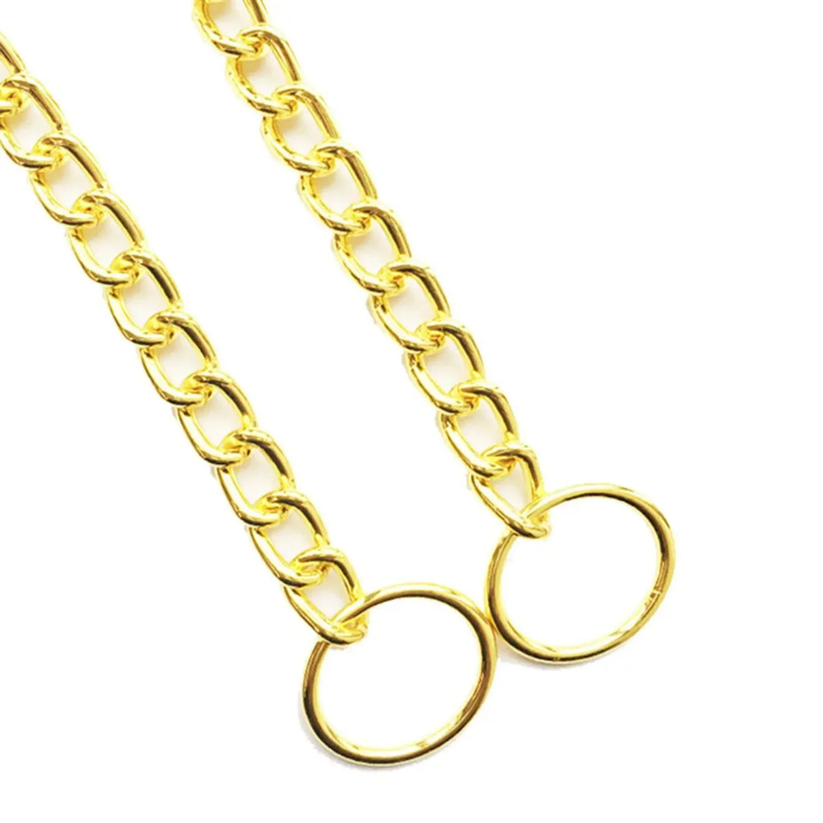 Cão corrente de ouro cubana link cão metal deslizamento colar cão estrangulamento colar filhote de cachorro metal p deslizamento corrente pet treinamento andando gargantilha