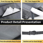 Almofada de assento de carro premium para cães/gatos, bolsa suspensa, assento de carro para cães pequenos a médios, gatos, acessórios para gaiola de viagem