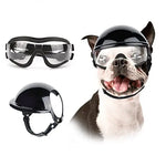 Óculos de Sol e Capacete Atuban para Cães, Proteção UV, Chapéu Sport, Windproof, Snowproof, Pet Riding, Cães Grandes