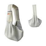 Bolsa de malha de poliéster respirável para cães, bolsa de ombro crossbody para animais de estimação, viagem ao ar livre, portátil, gato, filhote de cachorro, bolsa de transporte