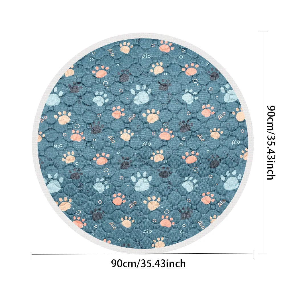 Biai círculo novo tapete antiderrapante para animais de estimação à prova dwaterproof água cão xixi almofada respirável gato esteira lavável pet fralda almofada alta absorvente pet esteira