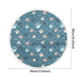 Biai círculo novo tapete antiderrapante para animais de estimação à prova dwaterproof água cão xixi almofada respirável gato esteira lavável pet fralda almofada alta absorvente pet esteira