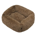 Cama retangular de pelúcia para cachorro, tapete quente de inverno, pequeno, médio e grande, para animais de estimação, canil, filhote de cachorro, sofacama, almofada para gato, animais de estimação, acessórios para sofá