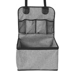 Assento de carro para cachorro, assento de reforço para cachorro para assento dianteiro de carro com bolsos de armazenamento, assento de carro para animais de estimação para cães pequenos a médios