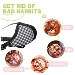 Focinho macio do cão para cães pequenos e grandes, Anti morder, máscara de mastigação, respirável, sem casca, malha impressa, cobertura completa focinhos