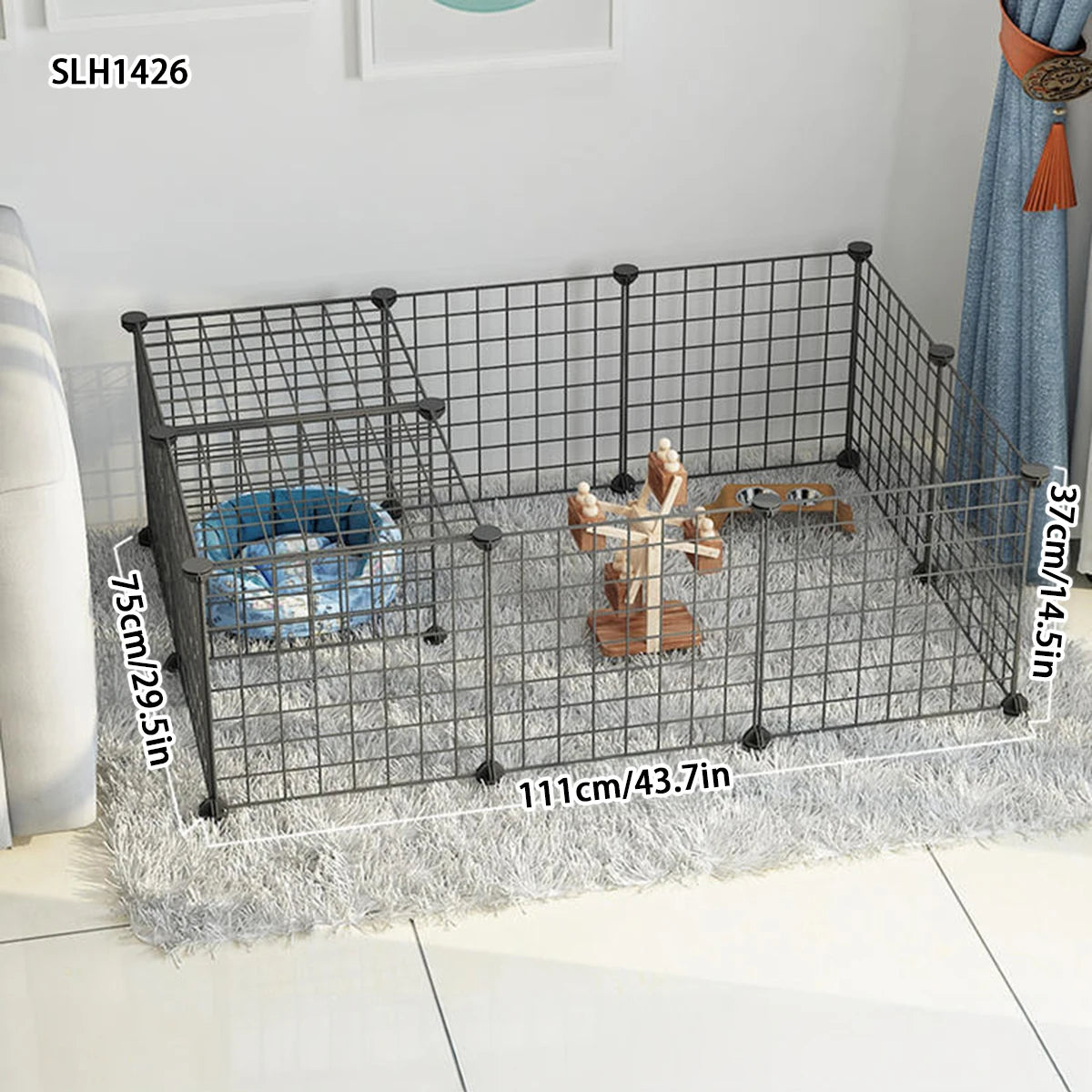 Ferro interior Pet Cerco, pequeno cão isolamento porta, coelho Guardrail, Teddy Fence, cão casa, gato gaiola