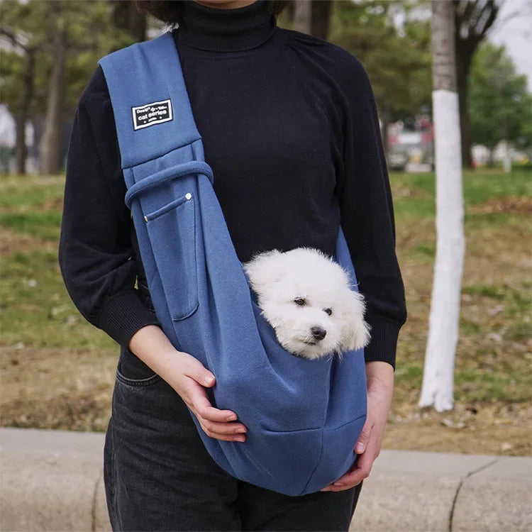 Bolsa confortável para cães, bolsa de ombro crossbody para animais de estimação, viagem ao ar livre, portátil, gato, filhote de cachorro, bolsa de transporte para animais de estimação