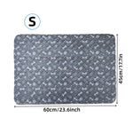 Almofada de xixi para cães lavável de 4 camadas, almofadas de treinamento para gatos de estimação, almofadas reutilizáveis para parto de cachorros, tapetes protetores antiderrapantes para gaiola de cães